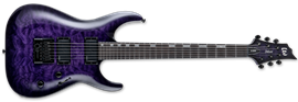 LTD H-1000 Evertune QM   See Thru Purple Sunburst 6-String Electric Guitar 2023
